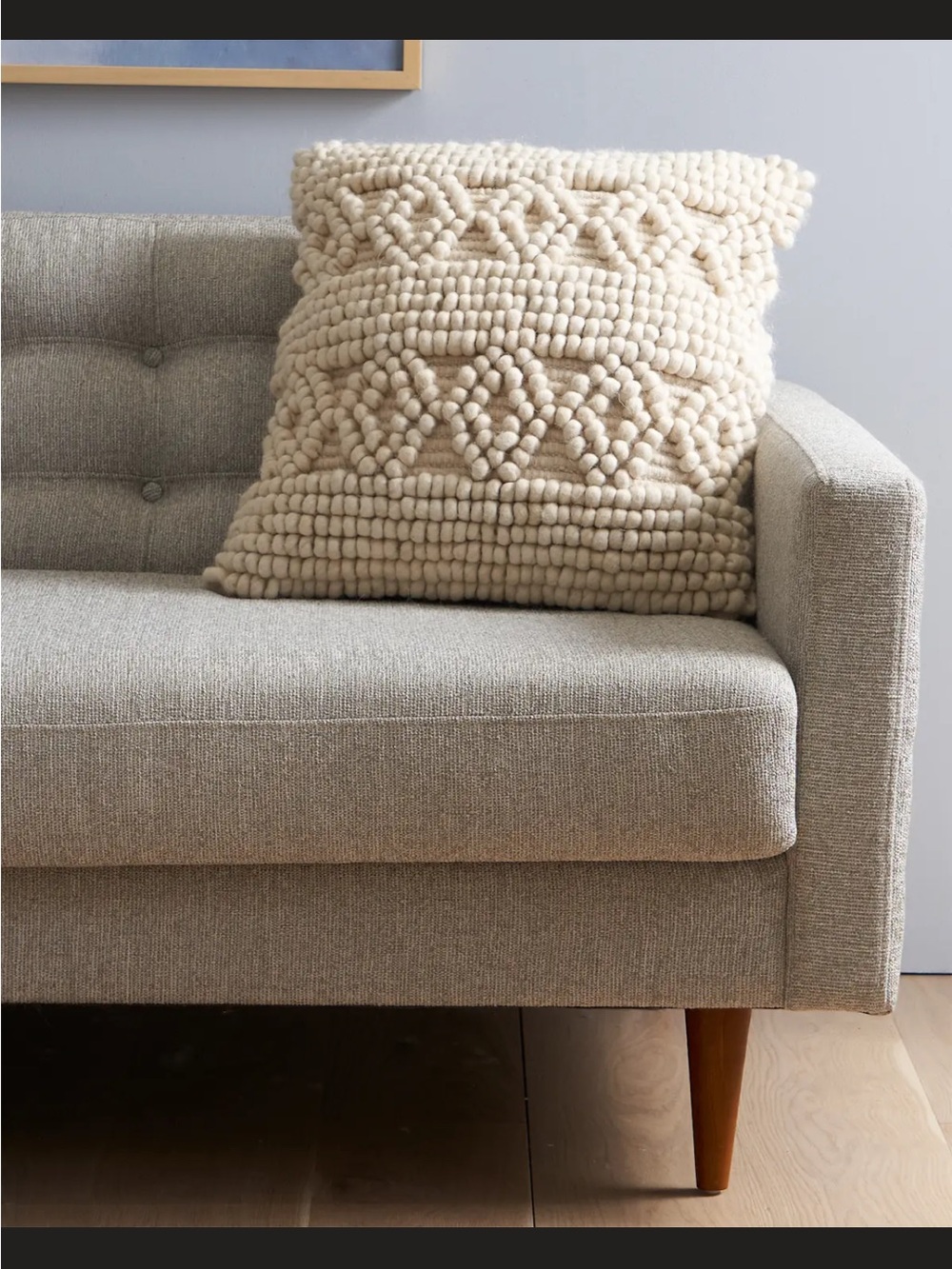 QUINCE KAI WOOL PILLOW COVER SHAM ONE IVORY MSRP $49.90 NWT